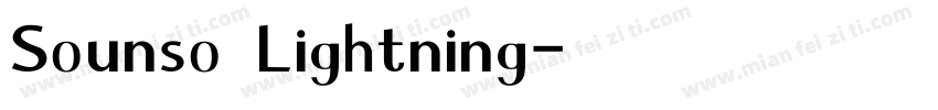 Sounso Lightning字体转换